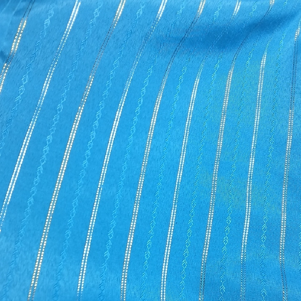 Blue Striped Men's Casual Shirt - Picture 8 of 8